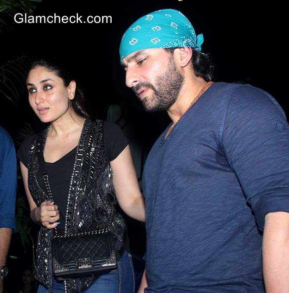 Saif Ali Khan and Kareena Kapoor spotted at a restaurant