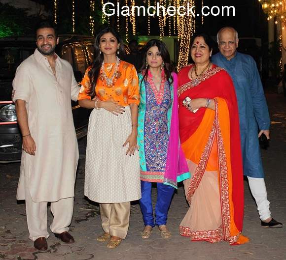 Shilpa Shetty Raj Kundra Diwali Party