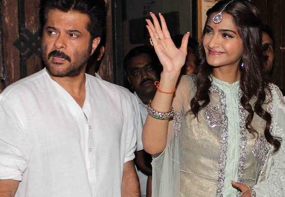 Sonam Kapoor Diwali celebration with her father Anil Kapoor