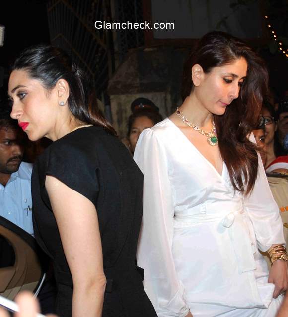 Karisma and Kareena Kapoor attends Midnight Mass with Babita on Christmas Eve