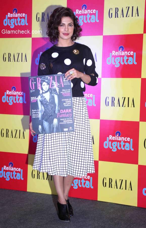 Priyanka Chopra graces the launch of Grazias December issue