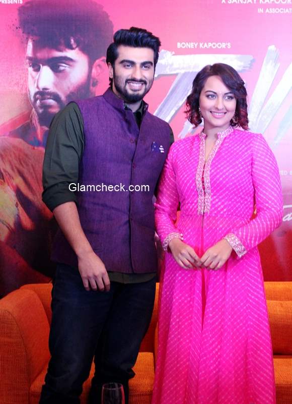 Sonakshi Sinha and Arjun Kapoor inTevar