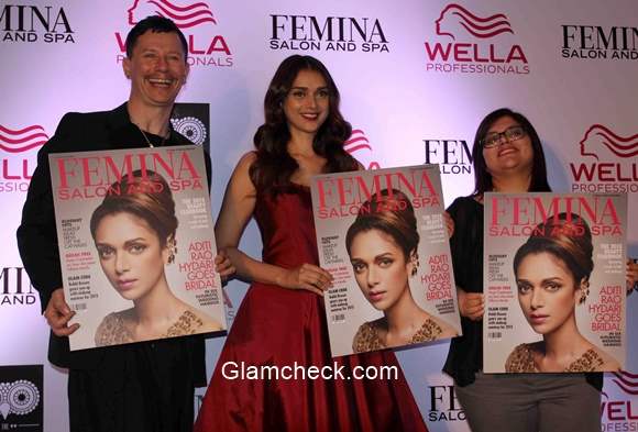 Aditi Rao Hydari at the cover launch of Femina Salon and Spa magazine 2015