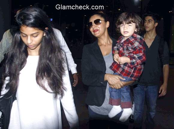 Gauri Khan daughter Suhana son Aryan and AbRam