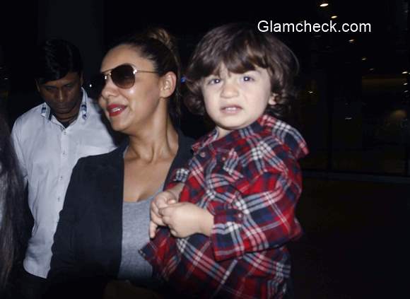 Gauri Khan with son AbRam