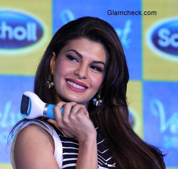 Jacqueline Fernandes at Scholl latest Velvet Smooth Express Pedi launch