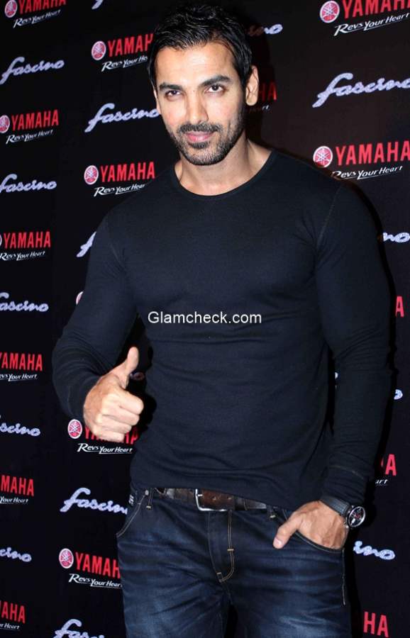 John Abraham at Yamaha Fascino 2015 calendar Launch