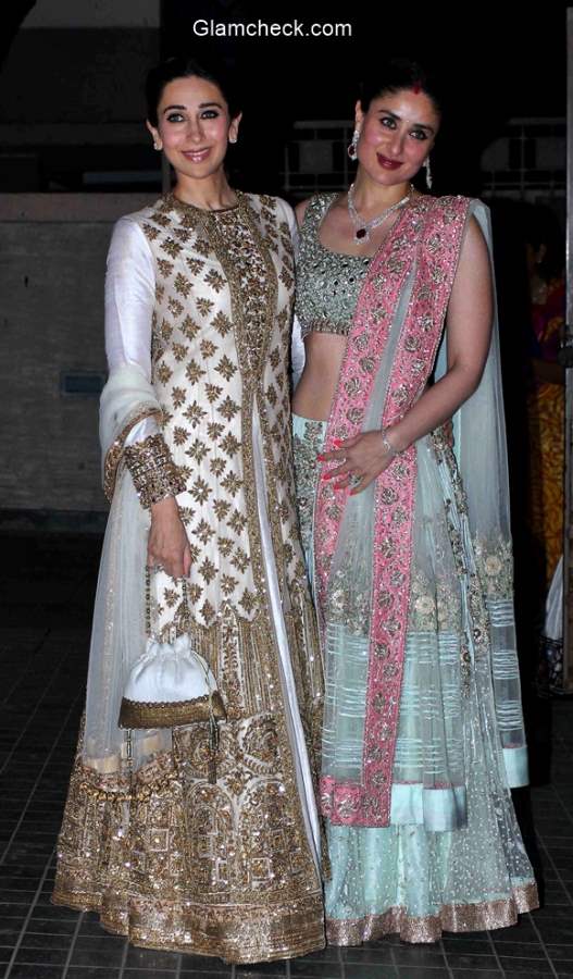 Karisma and Kareena at Soha Ali Khan Wedding Reception pics