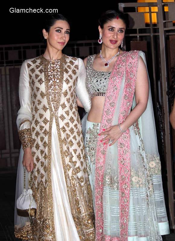 Karisma and Kareena at Soha Ali Khan Wedding Reception