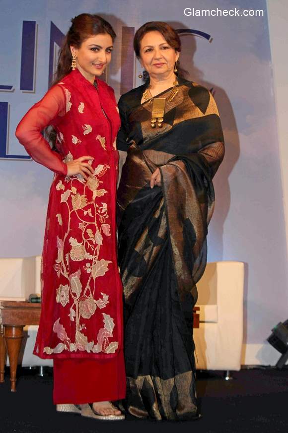 Soha Ali Khan and Sharmila Tagore 2015