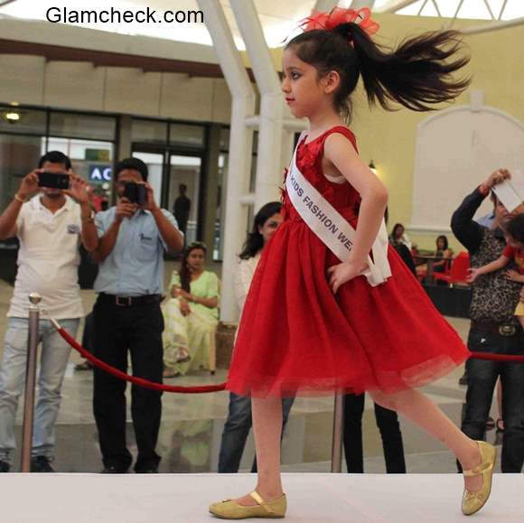 Auditions Kids audition for the India Kids Fashion Week 2015