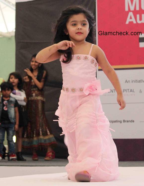 Kids audition for the India Kids Fashion Week 2015