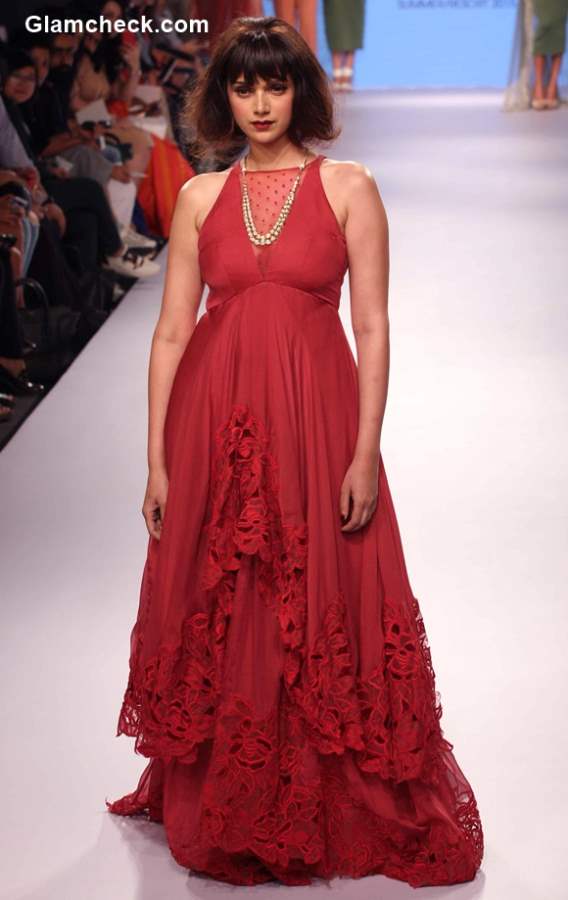 Aditi Rao Hydari for Archan Rao at the Lakme Fashion Week Summer Resort 2015