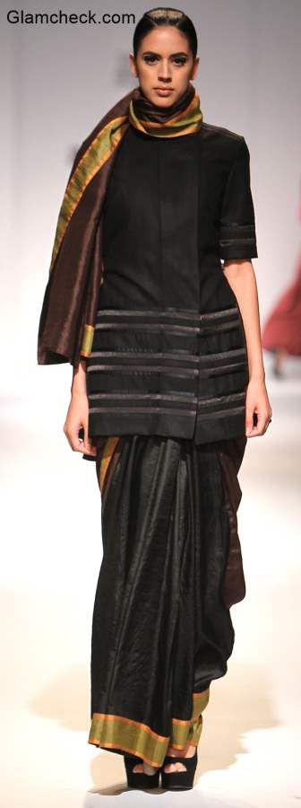 Amazon India Fashion Week 2015 Saree Drape Style inspiration – Amalraj Sengupta