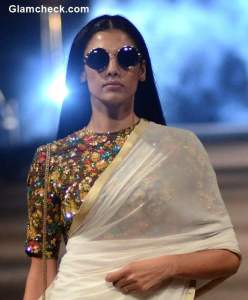 Power Dressing with a saree by Sabyasachi Mukherjee Style