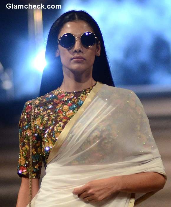 Power Dressing with a saree by Sabyasachi Mukherjee Style