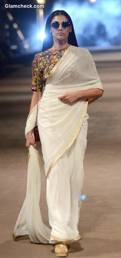 Power Dressing with a saree by Sabyasachi Mukherjee