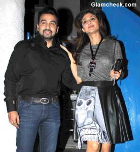 Shilpa Shetty with husband Raj Kundra pics