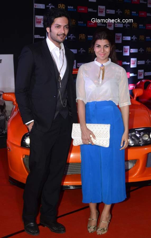 Ali Fazal and Nimrat Kaur at the premier show of the film Fast Furious in Mumbai