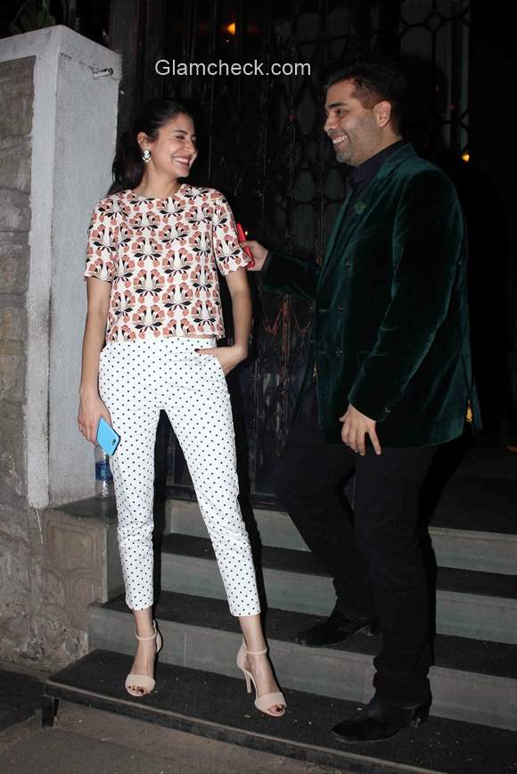 Celeb looks - Anushka Sharma Karan Johar spotted in Mumbai