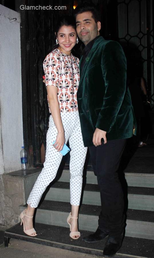 Celeb looks - Anushka Sharma and Karan Johar