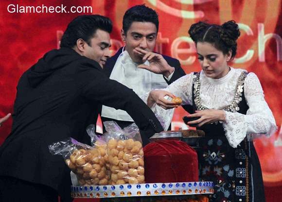 Kangana Ranaut and R Madhavan at the grand finale of Master Chef India 4