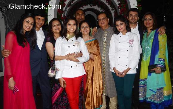 Nikita Ghandhi winner of MasterChef India season 4 with her family