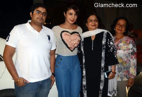 Priyanka Chopra with her family