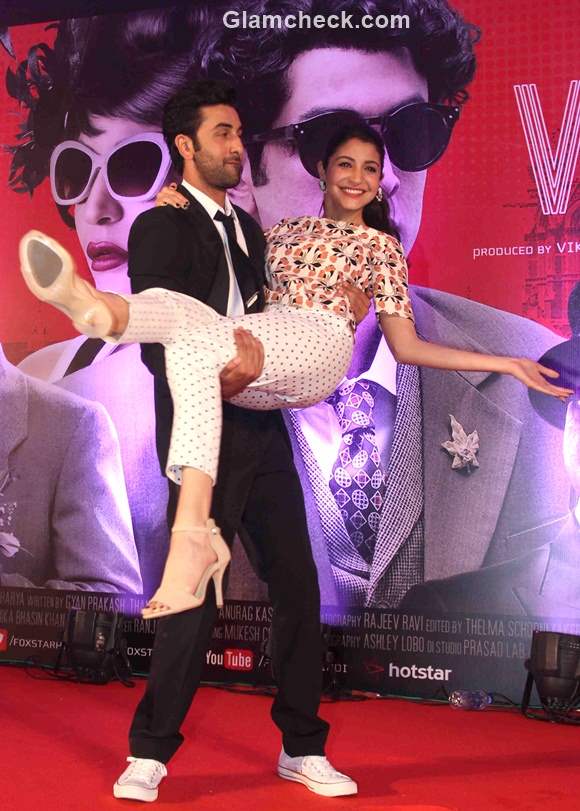 Ranbir Anushka at the trailer launch of Bombay Velvet