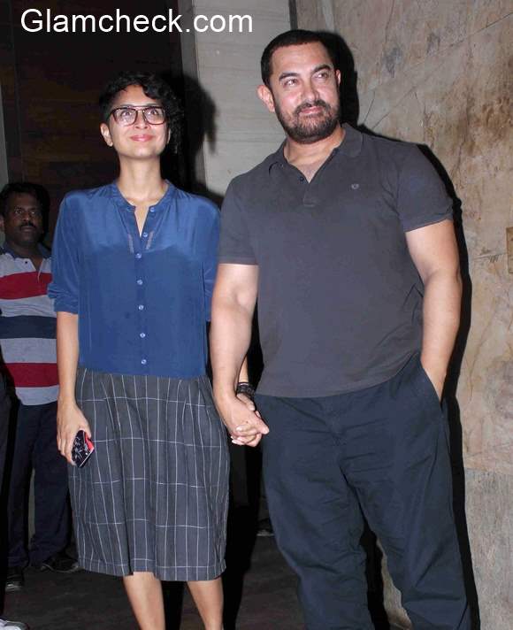 Aamir Khan with wife Kiran Rao