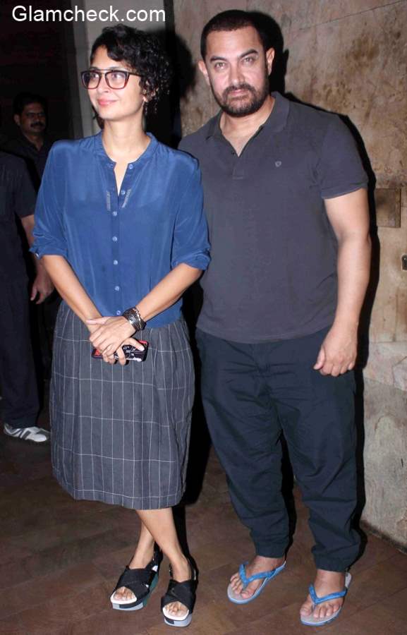 Aamir Khan with wife Kiran Rao