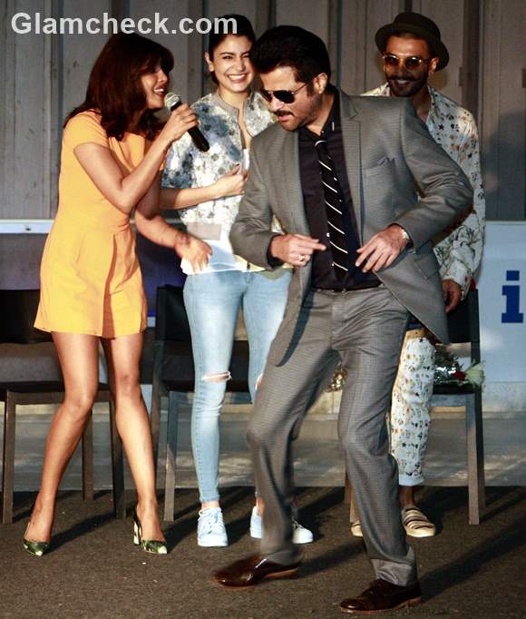 Anil Priyanka Anushka And Ranveer Promote Event Of “dil Dhadakne Do” In Gurgaon — Indian Fashion