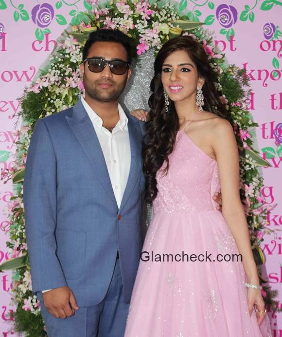 Fashion designer Nishka Lulla with fiance Dhruv Mehra