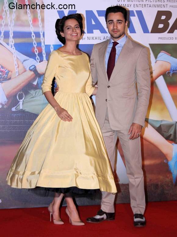 Kangana Ranaut and Imran Khan at the trailer launch of Katti Batti