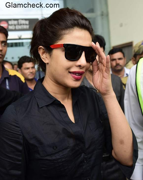 Priyanka Chopra arrives at the Airport in Bhopal