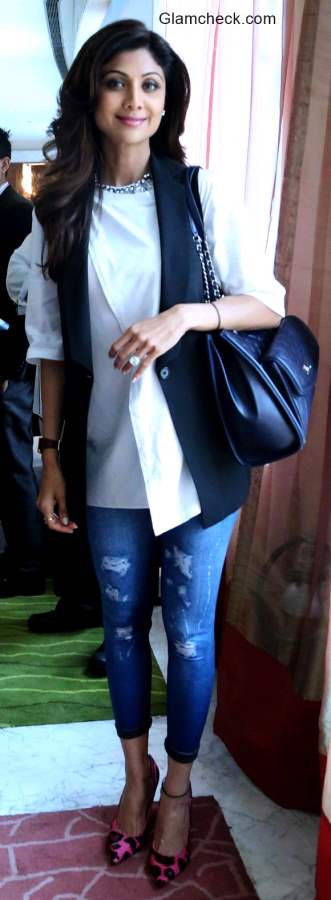 Ripped Denims Styling Shilpa Shetty