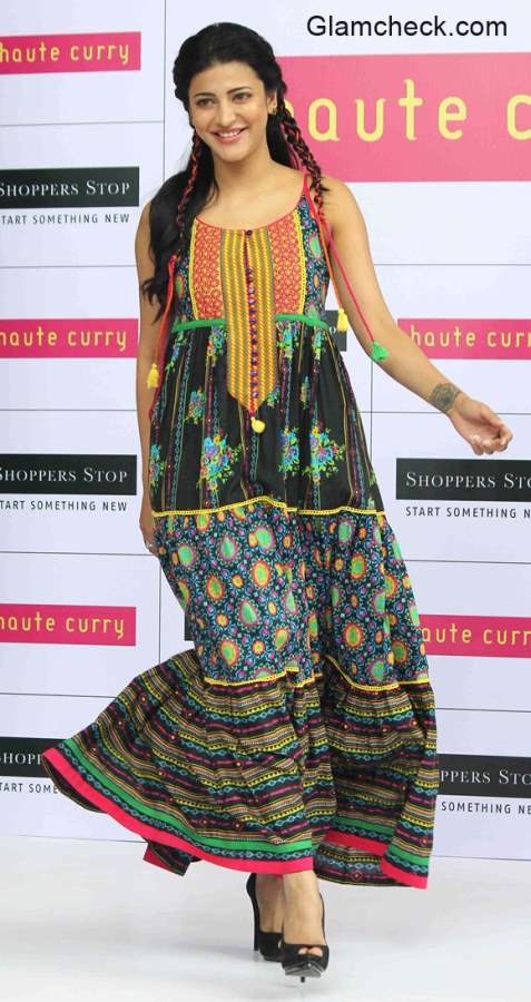 Shruthi Haasan walks the ramp for Haute Curry latest collection