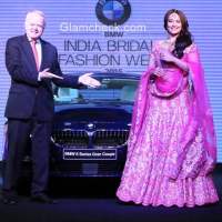 Sonakshi Sinha launches the BMW 6 Series Gran Coupe at the BMW India Bridal Fashion Week 2015