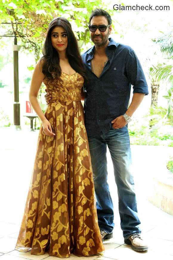 Ajay Devgan Sriyan Saran and Tabu promote film Drishyam