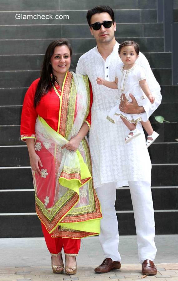 Imran Khan with his wife Avantika Malik and their daughter Imara Malik Khan