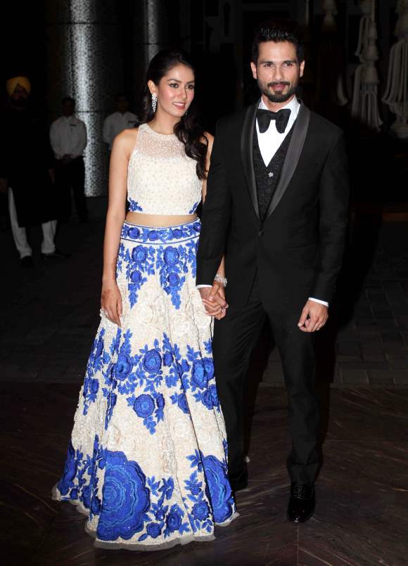 Mira Rajput Wedding Reception Outfit