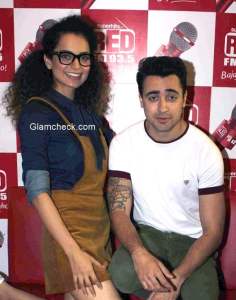 Kangana and Imran at Red FM studio for Katti Batti promotions