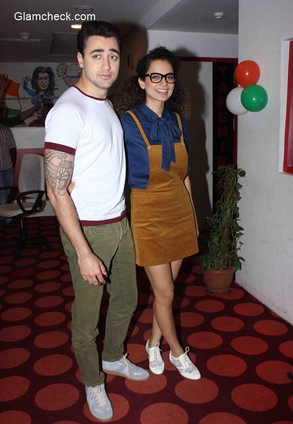 Kangana and Imran at Red FM studio for Katti Batti promotions