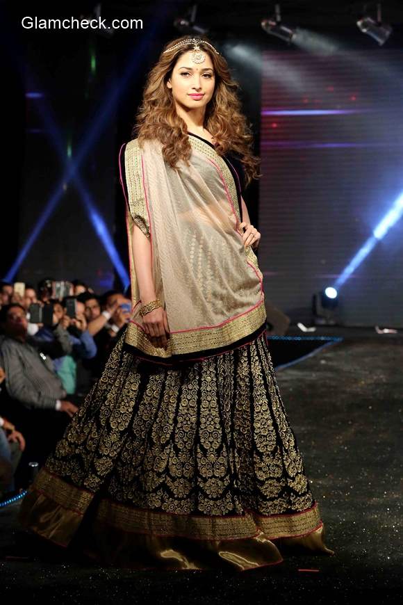 Black and Gold Lehenga