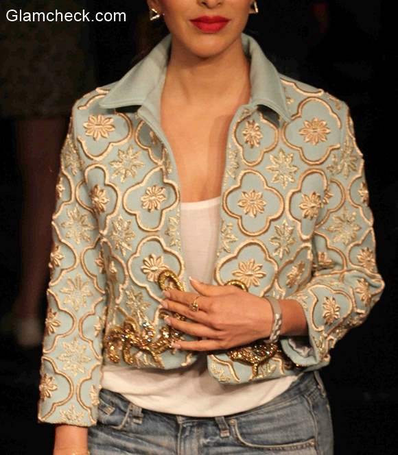 Embroidered Crop Jacket