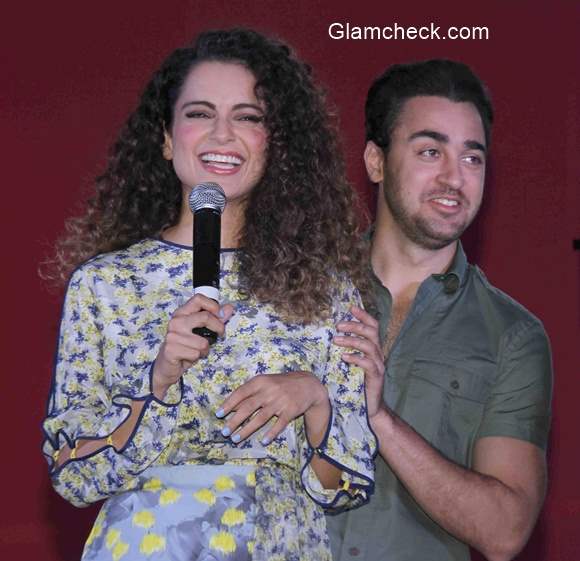 Kangana and Imran visit Sophia College to promote film Katti Batti