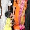 Shilpa Shetty with her son Viaan at ISKCON temple