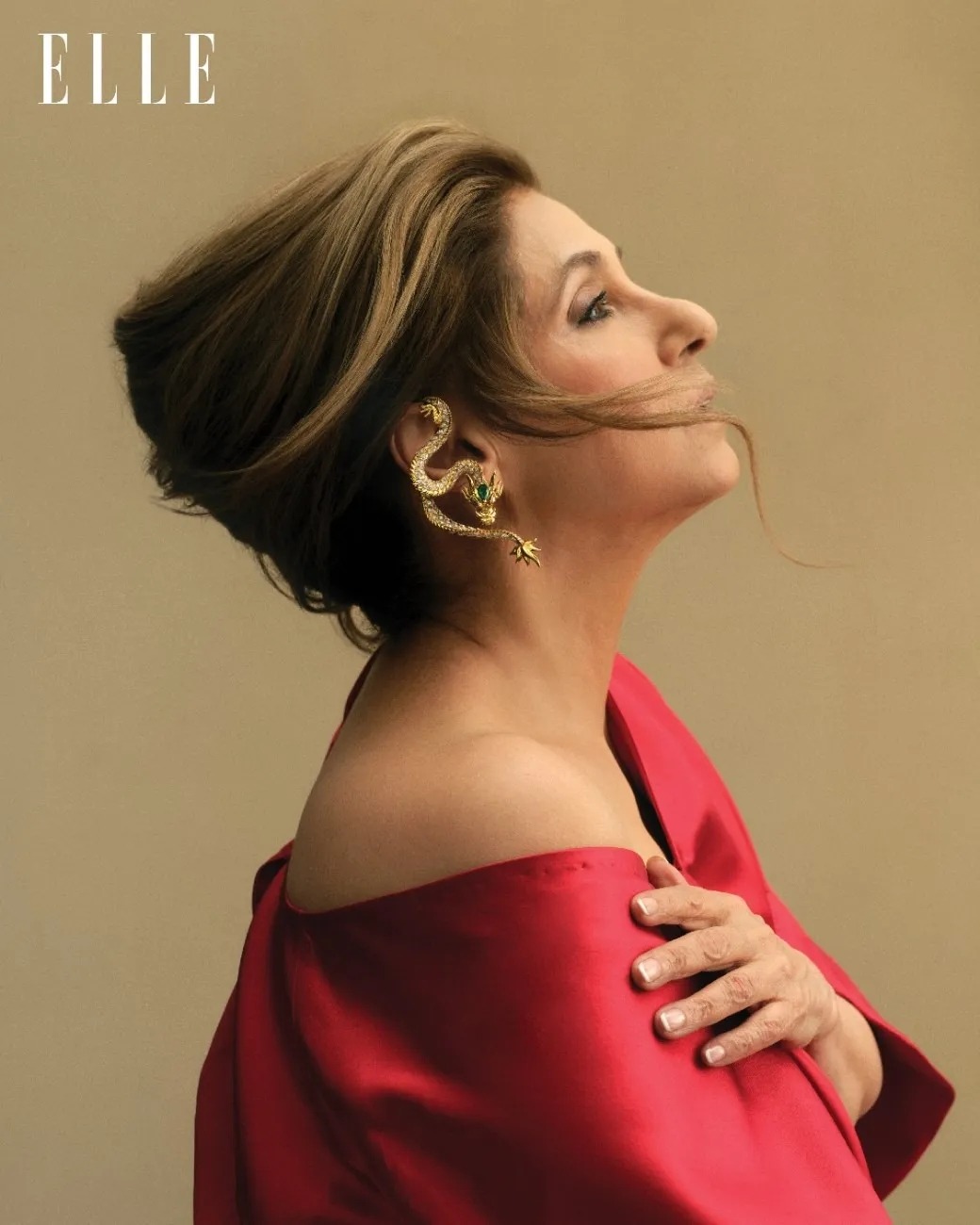 Dimple Kapadia in Abu Jani Sandeep Khosla Jewelry ELLE India September 2026 Cover