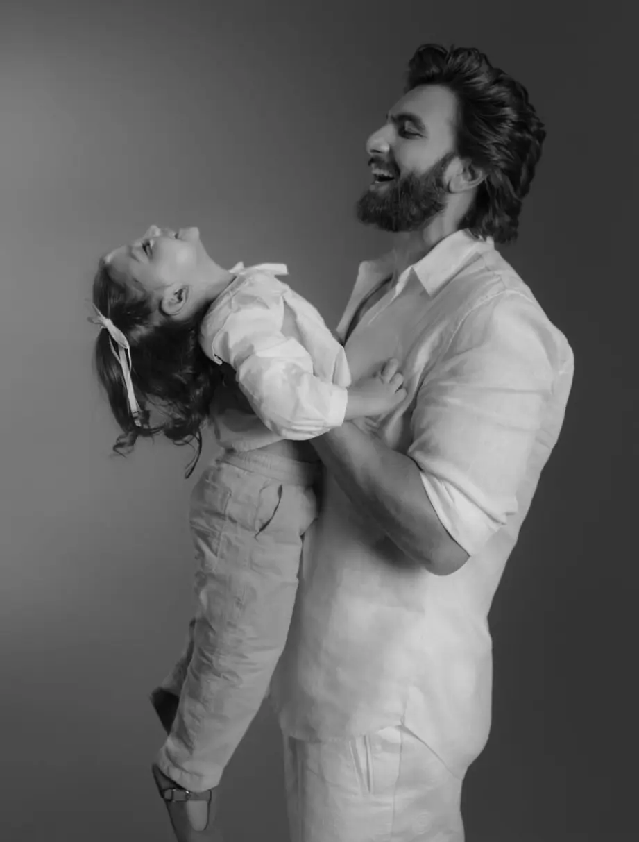 Ranveer Singh with daughter Dua Pics