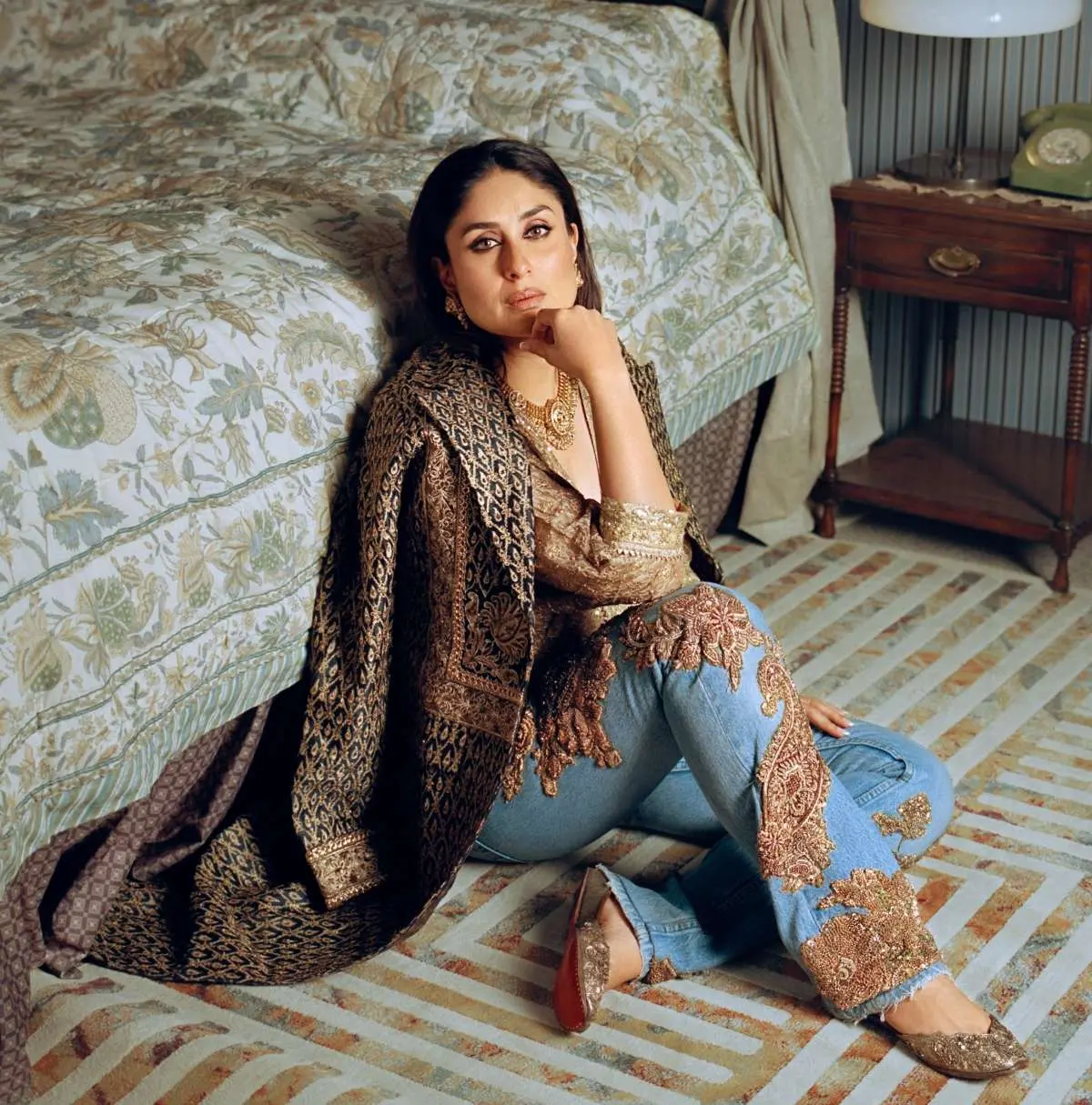 Ritu Kumar Embroidered Patchwork Denims